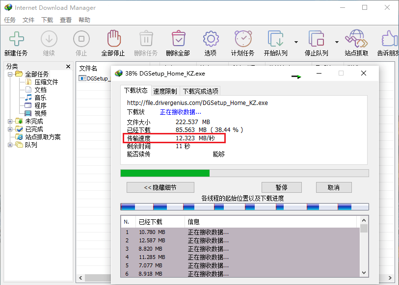 Internet Download Manager v6.39.2 中文绿色版
