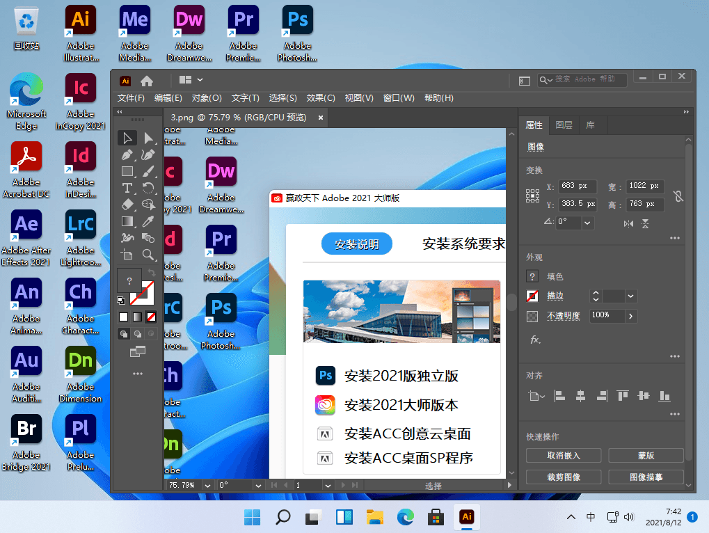 Adobe Illustrator 2021 v25.3.1.390 绿色便携版