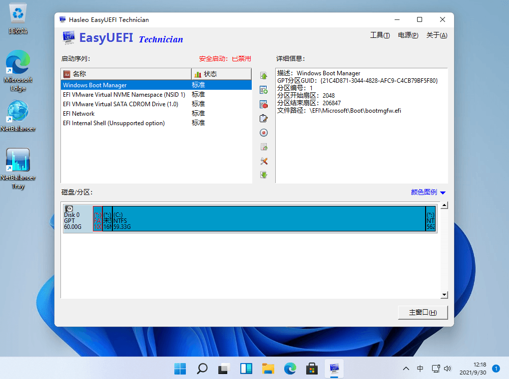 Hasleo EasyUEFI v4.8.0 EFI/UEFI启动项管理软件